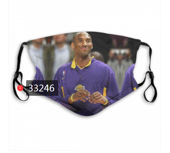 2021 NBA Los Angeles Lakers #24 kobe bryant 33246 Dust mask with filter->nba dust mask->Sports Accessory